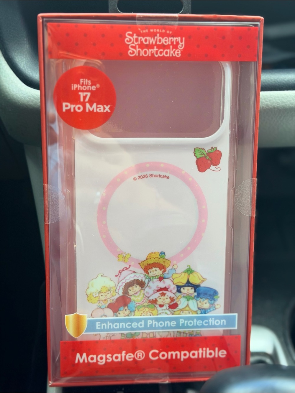 Strawberry Shortcake Pink iPhone 17 Pro Max Case - Magsafe Compatible